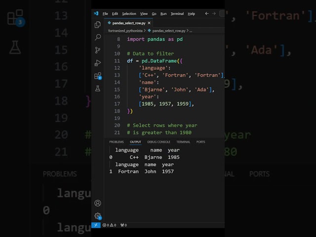 How do i filter rows in a DataFrame based on column values in pandas #python