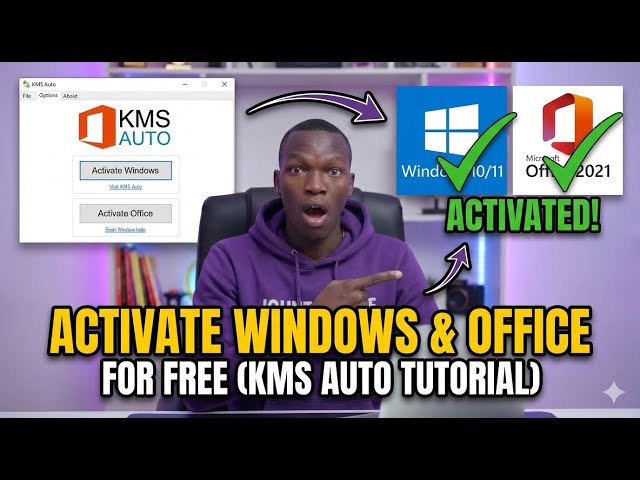 KMS Auto Tutorial: Activate Office & Windows in One Click (Step-by-Step)