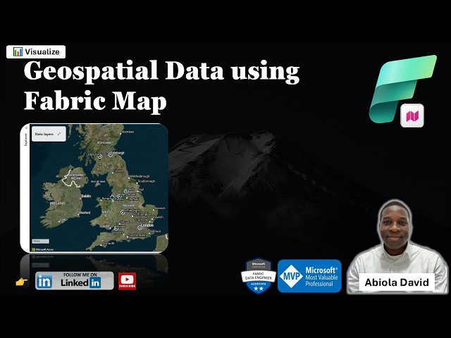 Visualise Geospatial Data using Microsoft Fabric Map