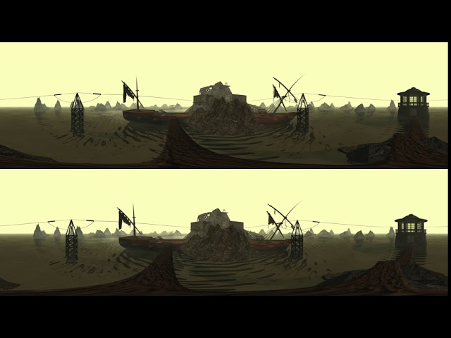 Myst (1993) Stoneship Lighthouse | 360º Stereoscopic Panorama