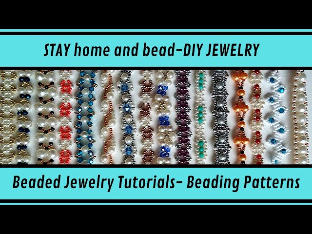 Jewelry making TUTORIALS. Jewelry simple beading patterns. Beginner beading