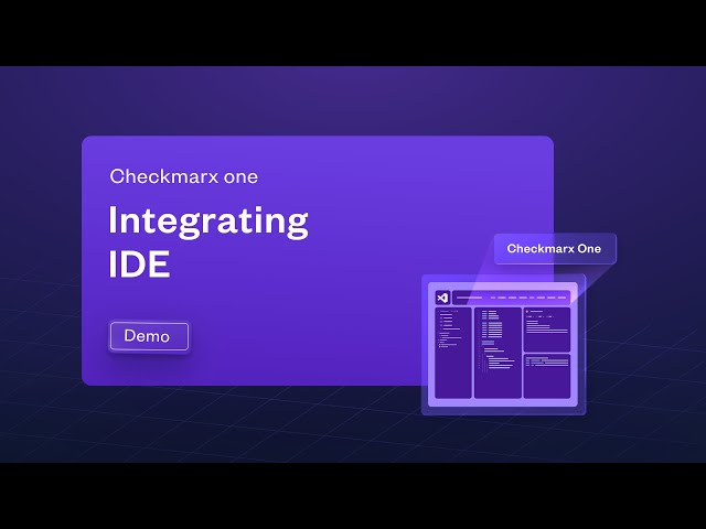 IDE: Integrating With Checkmarx One