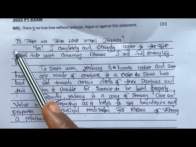 2024 English P1 Argumentative Composition // 2023 Exam
