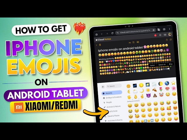 How to get iOS 26.4 (iPhone) Emojis on Android Tablet | Xiaomi or Redmi