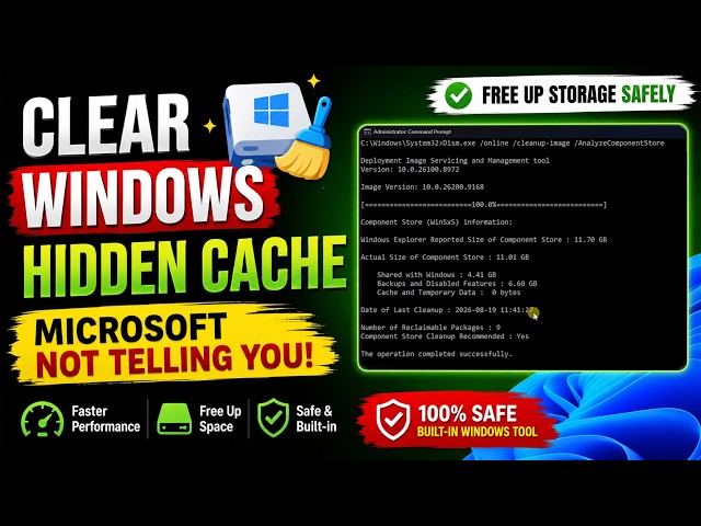 Windows 11 Hidden Cache Cleanup – Free Up Extra Space
