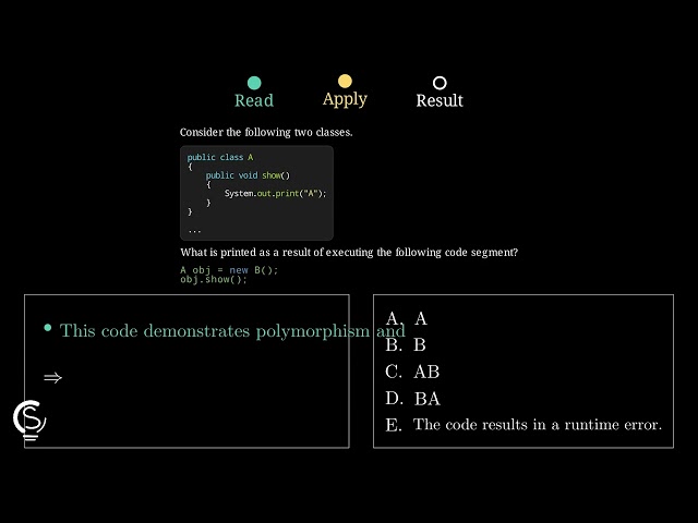 2021 AP CSA MCQ Question 3 - Polymorphism and Method Overriding