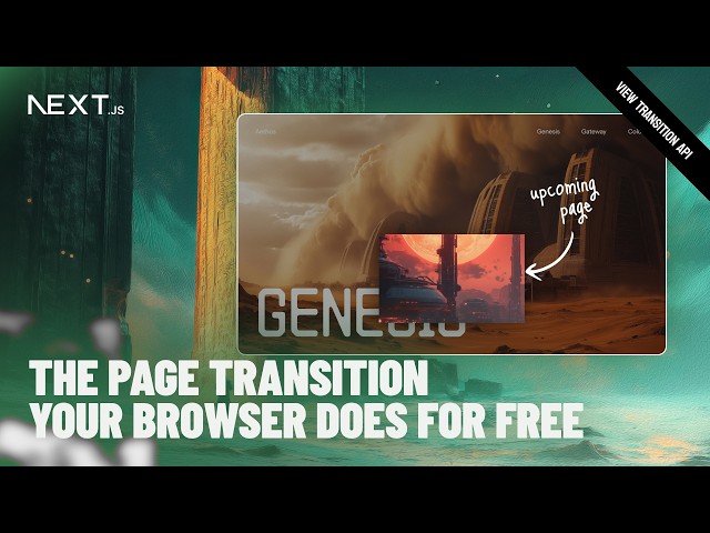 I Fired GSAP and Let the View Transition API Do My Page Transitions in Next JS