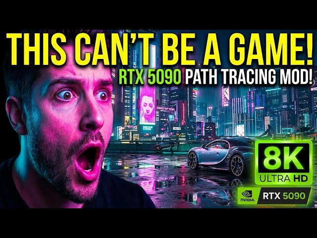 Cyberpunk 2077 New Path Tracing RTX 5090 Graphics Mod! Real Life Visuals Max Settings 4k PC Gameplay