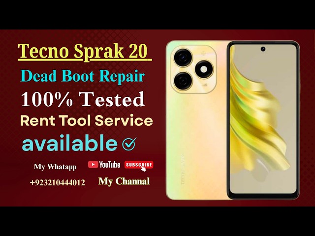 Tecno Spark 20 Dead Boot Repair | Flash File | Firmware | 2026 I.T Mobile Point