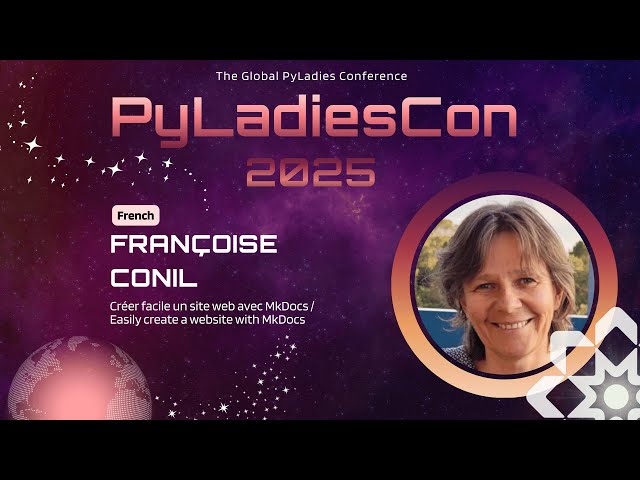 Françoise CONIL - Créer facile un site web avec MkDocs / Easily create a website with MkDocs (EN sub