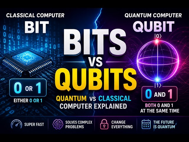 Bits and Qbits |Quantum vs Classical Computer |AI and Quantum Computing | What is Quantum Computing|
