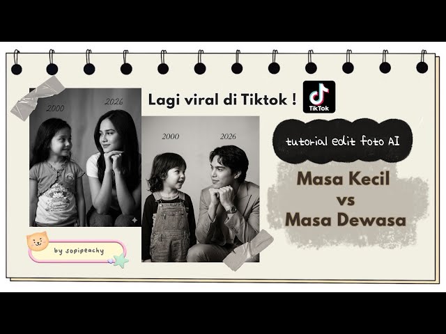 [Tutorial] AI Gemini photo editing: Childhood vs Adulthood || viral on TikTok