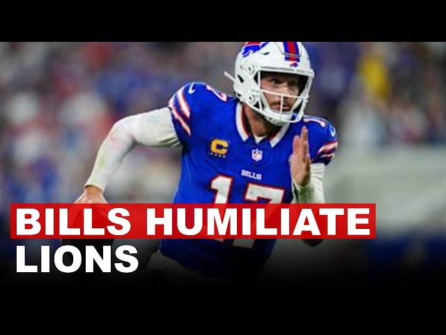 Buffalo Bills Humiliate Lions As Josh Allen Puts Up Five Touchdowns