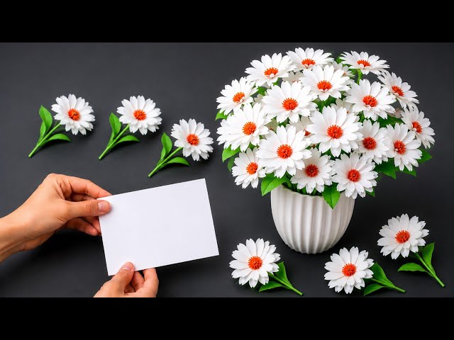 WOW! Beautiful DIY Paper Flower Making | Easy Flower Making Tutorial | Home Decor Ideas 