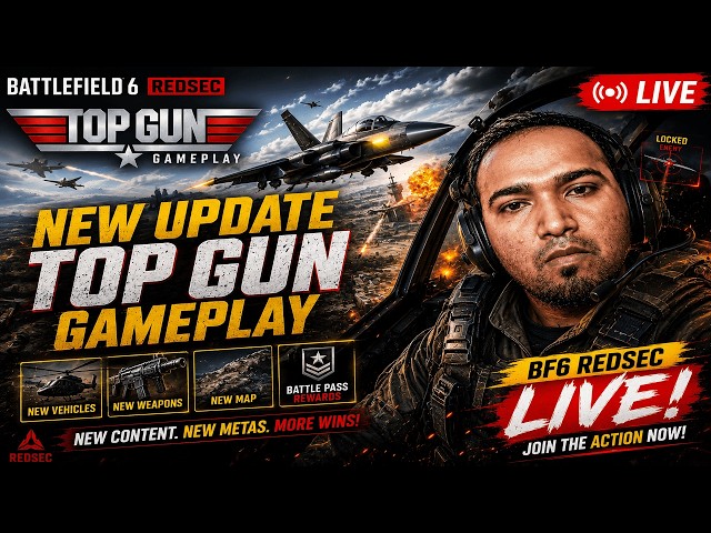 🔴 BF6 NEW UPDATE LIVE! ✈️ TOP GUN GAMEPLAY | Battlefield 6 Epic Air Battles 🔥