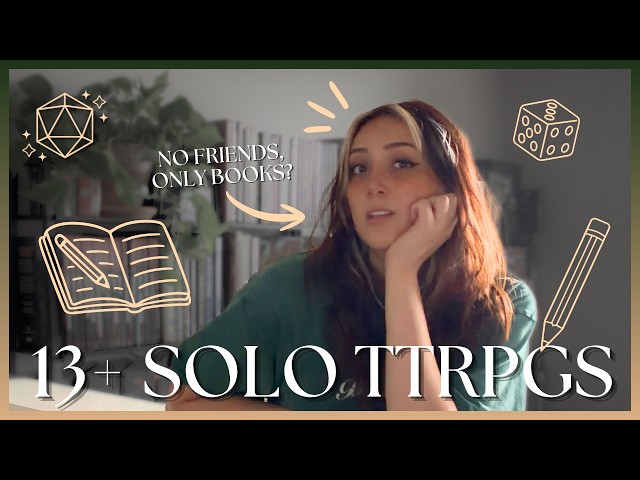 Over 13 SOLO TTRPGs that Aren't Just Journals!