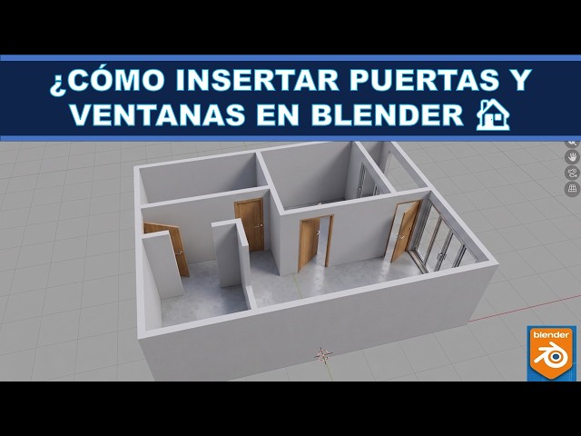 How to Insert Doors and Windows in Blender 🏠 | Blender Rendering Session 6