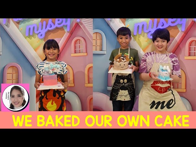 How to teach kids bake a cake/Learning baking skills at I.D.I.M DIY BAKERY