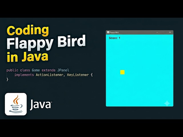Coding Flappy Bird in java without any external images.