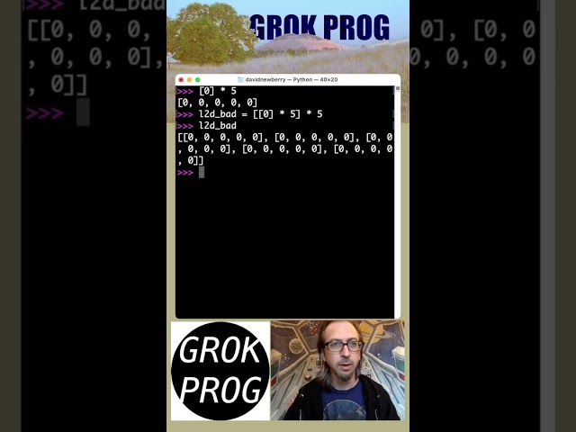 Nested, 2D Lists - Python Playtime