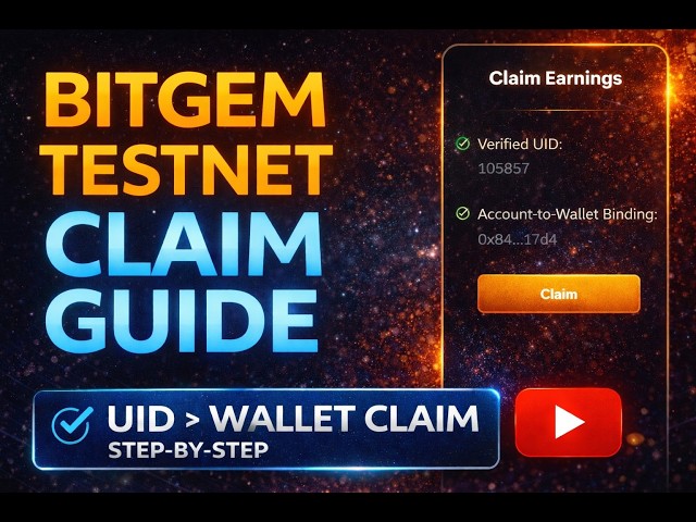 Bitgase Testnet Claim Guide | UID Verification to Wallet Claim (Full Walkthrough)