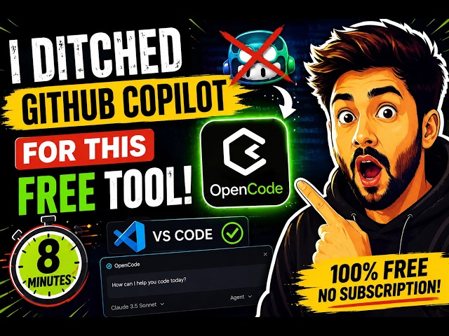 GitHub Copilot Just Got Expensive - Here's Your Free Alternative (OpenCode 2026)