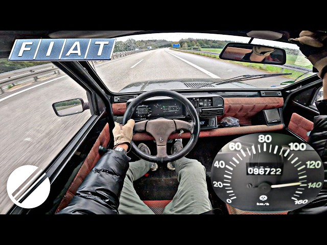 1989 Fiat Panda 750 *34HP* TOP SPEED DRIVE ON GERMAN AUTOBAHN 🏎