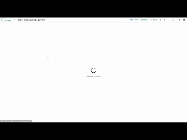 Script for package installation in Marimo