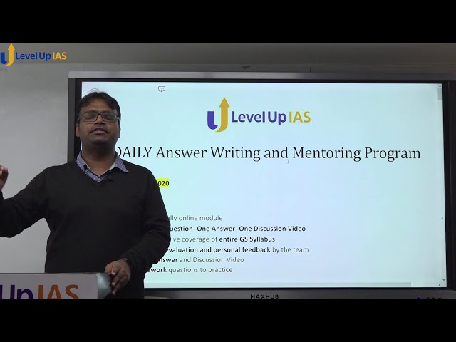 Daily Answer Writing and Mentorship Program