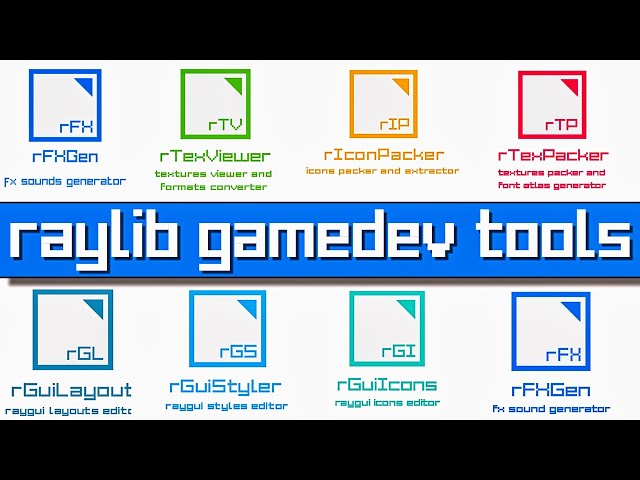 Raylib Game Development Tools -- Work With Any Game Engine!