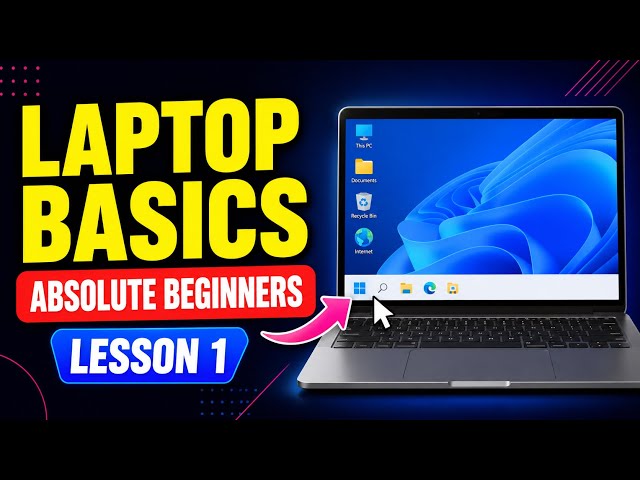 Computer Basics for Beginners - Lesson 1 | Desktop, Taskbar, Start Menu & Notepad