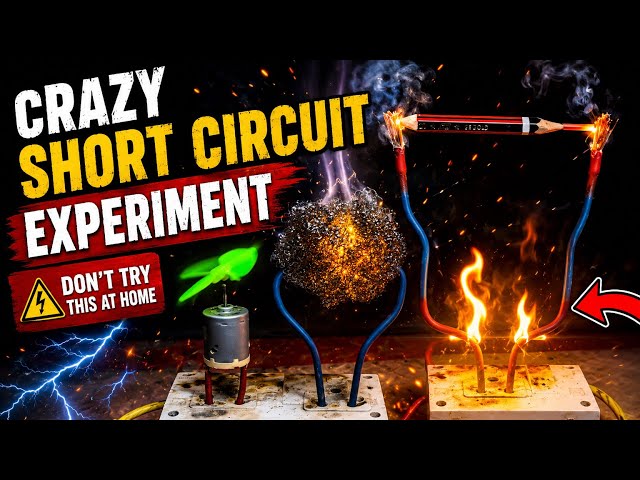 crazy short circuit experiments #experiment  #technology #electrical  #science 