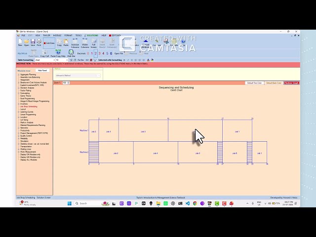 Sequencing and Scheduling - POM-QM - Operations Research