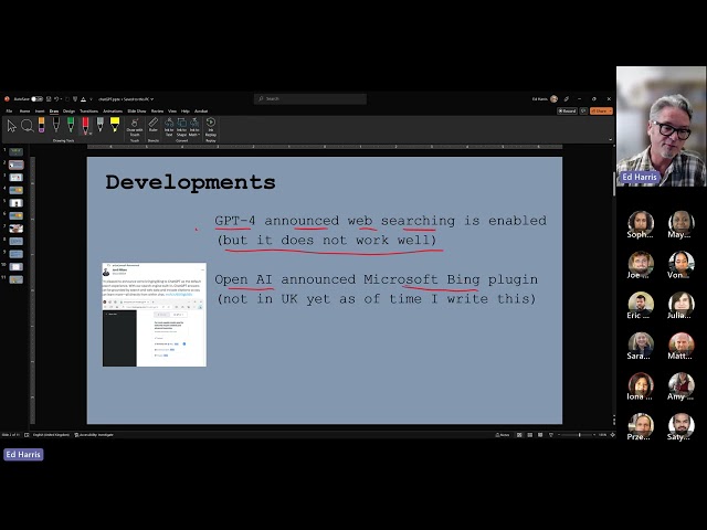 2023-05-24 (meeting #121) Using ChatGPT to support data analysis - some experimental results  (Ed H)