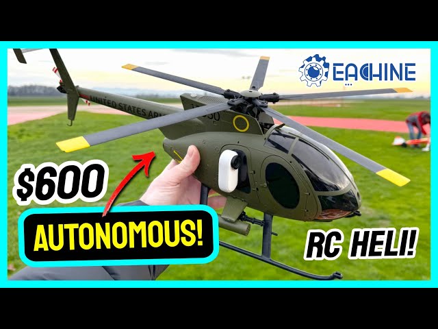 $600 AUTONOMOUS Military RC Helicopter! - Eachine E220s MD500 💥
