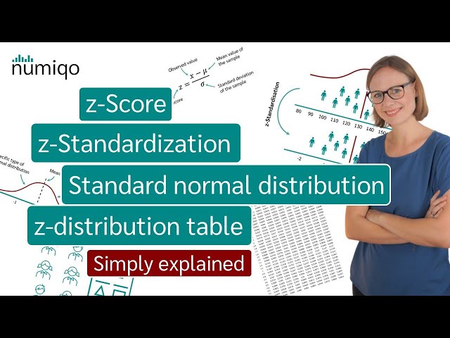 z-Score, z-Standardization, Standard Normal Distribution, z-Distribution Table - Simply explained