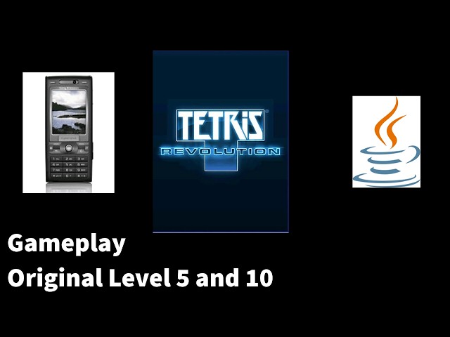 Tetris Revolution Java Gameplay (Original mode Level 5 and 10)