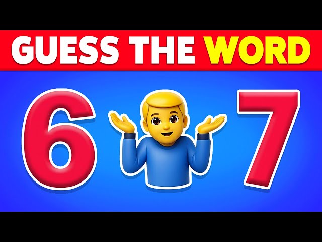 Guess The WORD By Emojis? 🤔❓ Emoji Quiz Challenge 2026