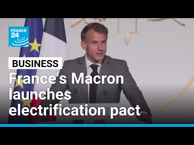 Macron announces big investments at France's 'electrification team' meeting • FRANCE 24 English