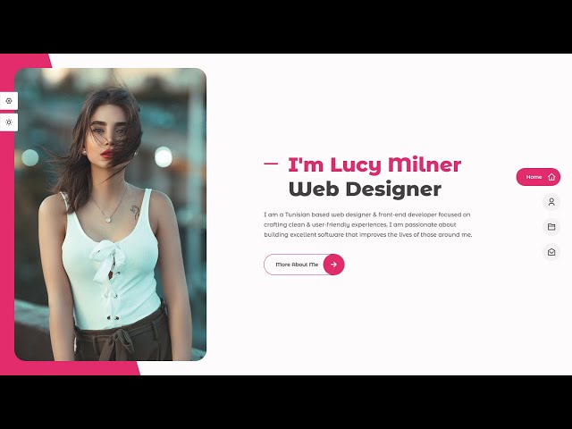 Personal Portfolio Website Using HTML CSS and JavaScript | Responsive Portfolio Website Tutorial