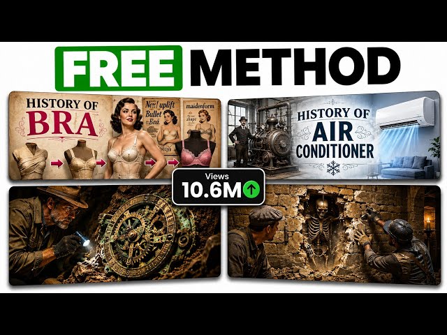 How I Built a VIRAL Weird History Channel With AI | 100% FREE & UNLIMITED Tools