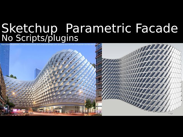 Sketchup Parametric Facade - No scripts/plugins