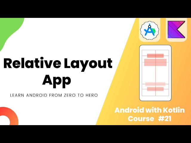 Relative Layout App - Learn Android from Zero #21 #androidstudio