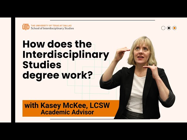 How does the Interdisciplinary Studies degree work?