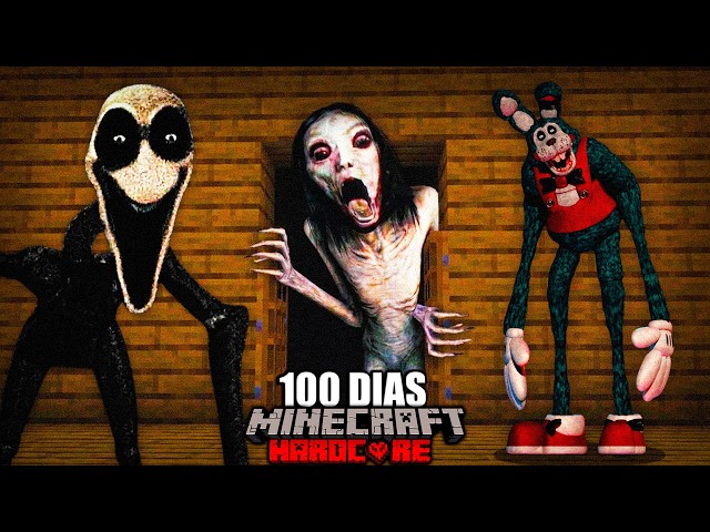 I Survived 100 Days of Every Horror Mod in Minecraft 💀