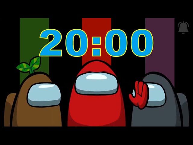Among Us | 20 Minute Timer With Music And Among Us Animation