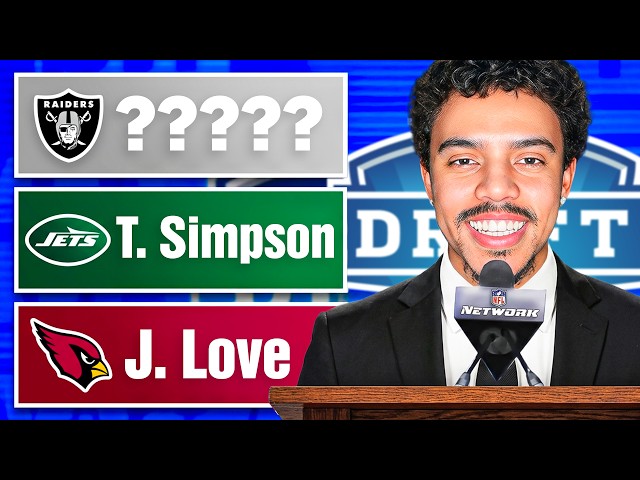 My OFFICIAL 2026 NFL Mock Draft!