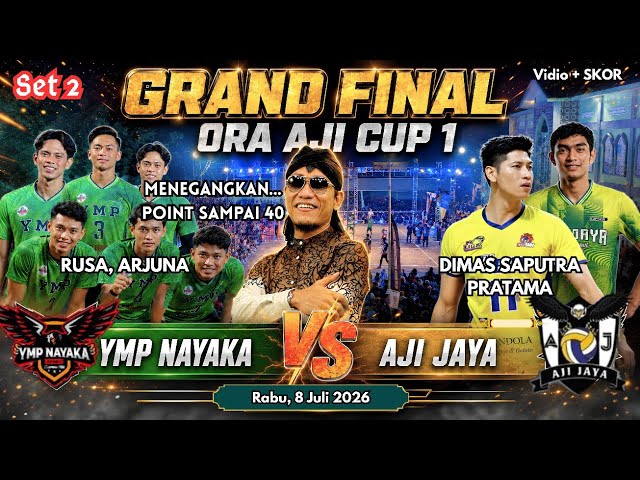 💥FULL SET 2_DIMAS SAPUTRA - RUSA, ORA AJI CUP 1 Grand Final | YMP VS AJI JAYA #villagevolleyball