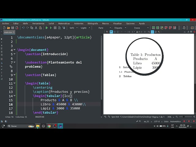 Aprendamos a insertar tablas y referenciarlas correctamente en LaTeX
