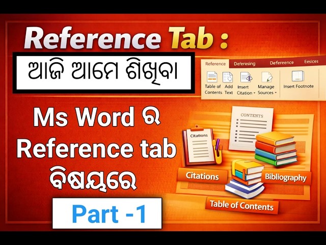MS WORD, Reference tab , / ALL ABOIUT REFERENCE TAB